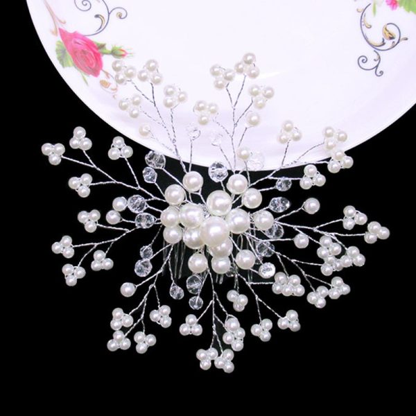 Women's Headband with Pearls for Wedding - Image 6