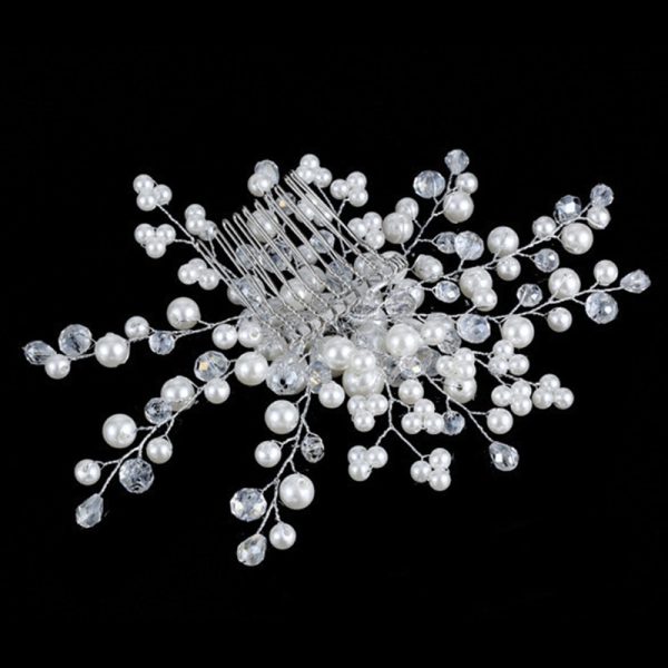 Women's Headband with Pearls for Wedding - Image 4
