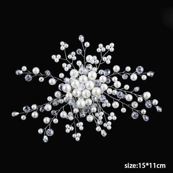 Women's Headband with Pearls for Wedding - Image 3